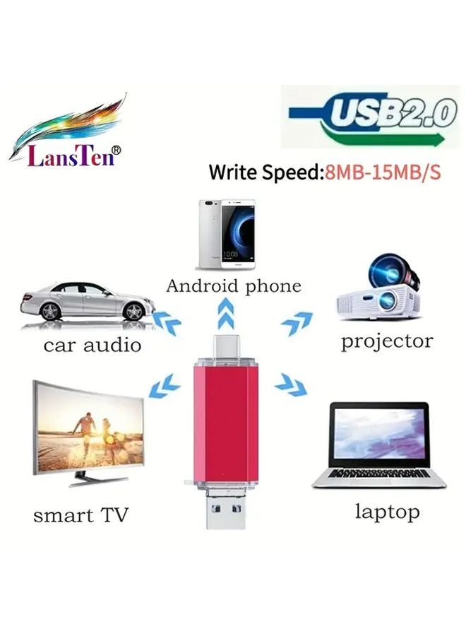 LansTen 8GB USB C Flash Drive Dual USB A And USB C For MacBook Android PC Laptop - Image 5